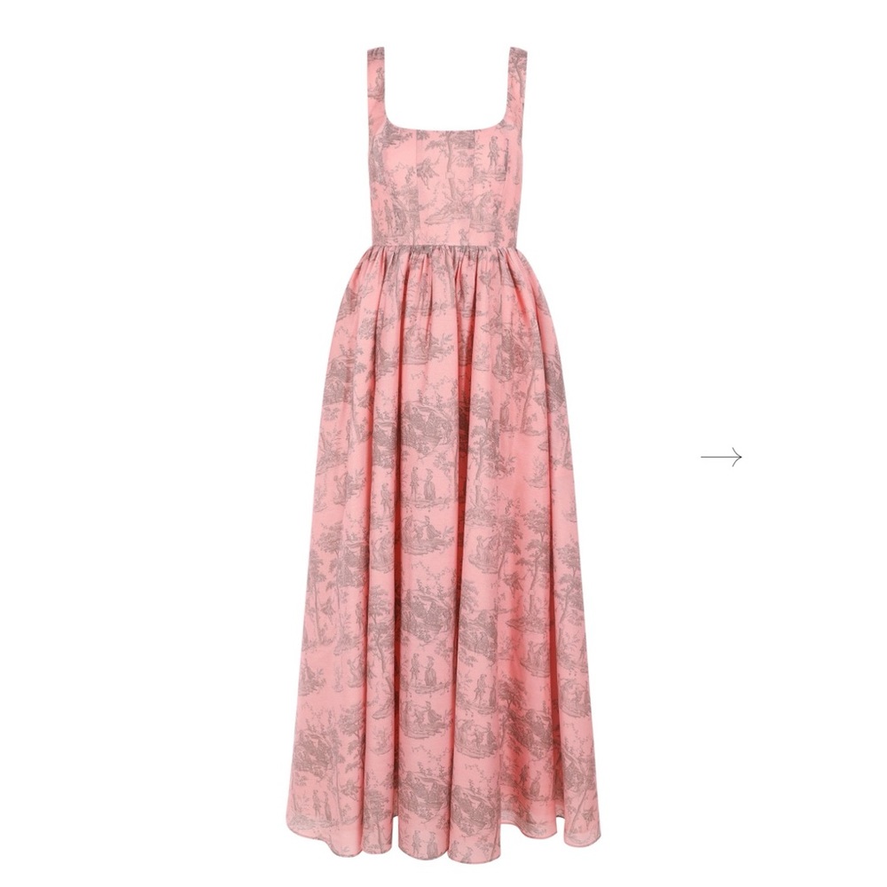 Maison Amory Pink Toile Dress